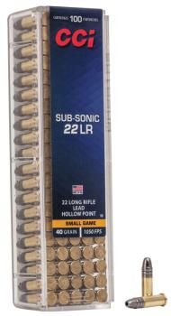 CCI .22lfb 40 gr HP subsonic, 100 Stück